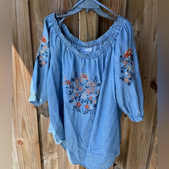 Westport Tops - Westport Off shoulder Blouse